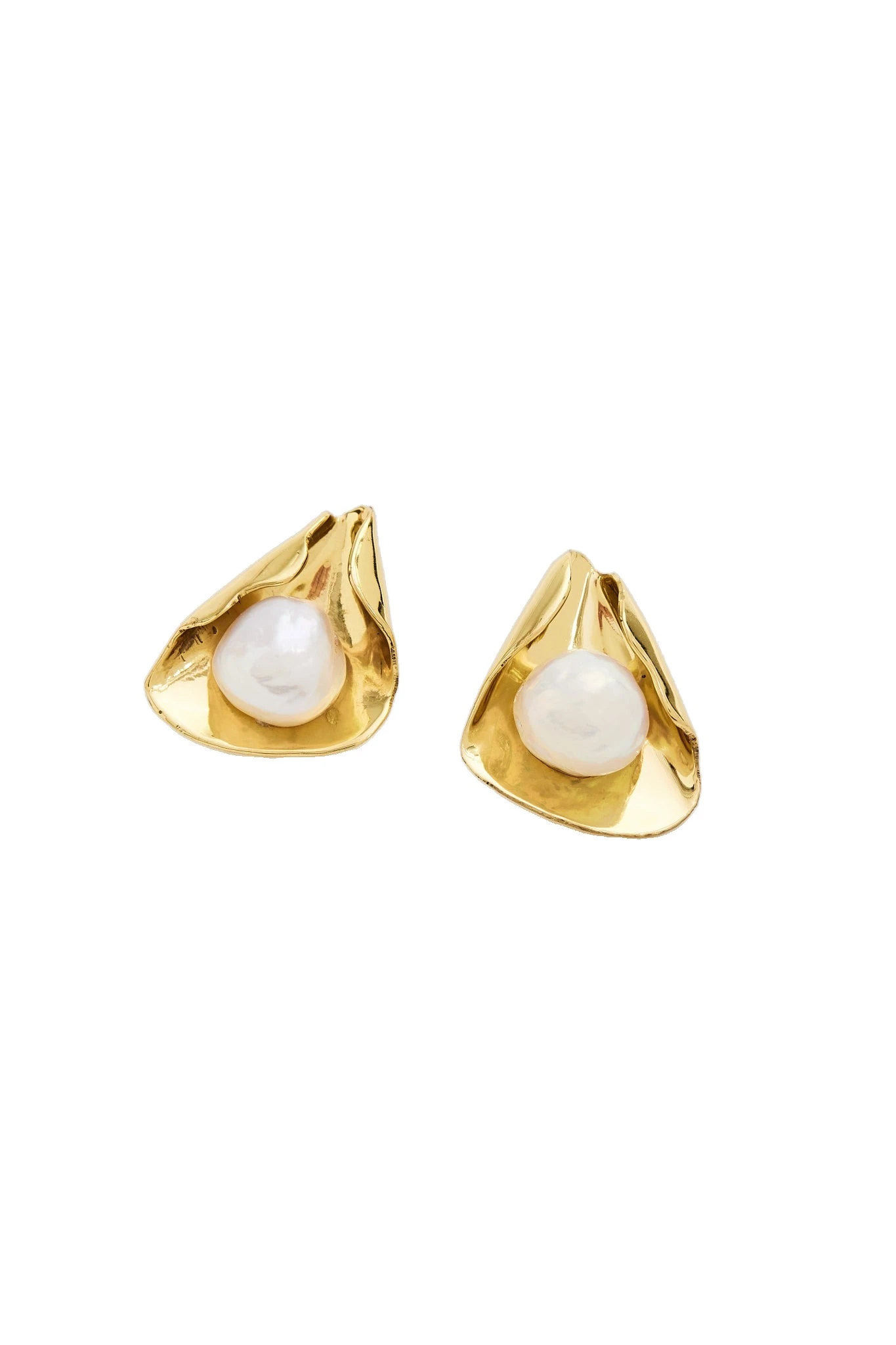 Aje Luneth Stud Gold/Pearl Aje Luneth Stud in Gold/Pearl | Earrings | Luxury Shoes