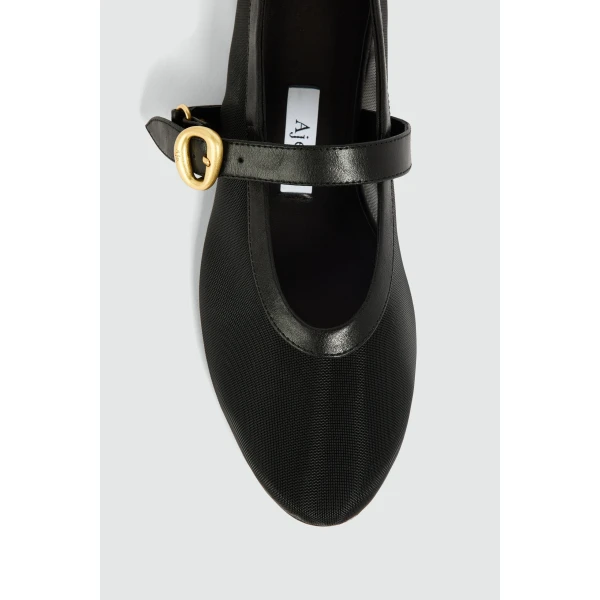 Aje Macy Ballet Flat in Black | Flats | Luxury Shoes 