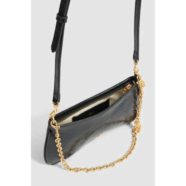 Aje Macy Small Baguette Bag in Black | Shoulder & Crossbody Bags | Luxury Shoes 