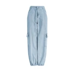 Aje Margot Denim Cargo Pant in Bleach | Pants | Luxury Shoes 