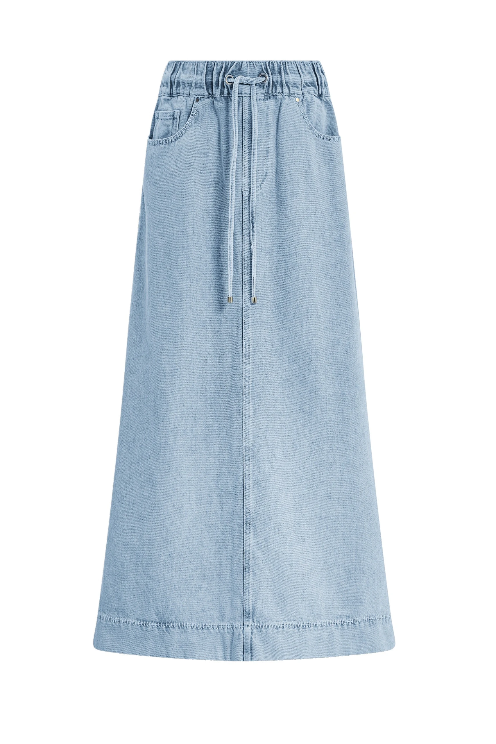 Aje Margot Denim Maxi Skirt Bleach Aje Margot Denim Maxi Skirt in Bleach | Skirts | Luxury Shoes