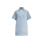 Aje Margot Denim Mini Dress in Bleach | Mini Dresses | Luxury Shoes 