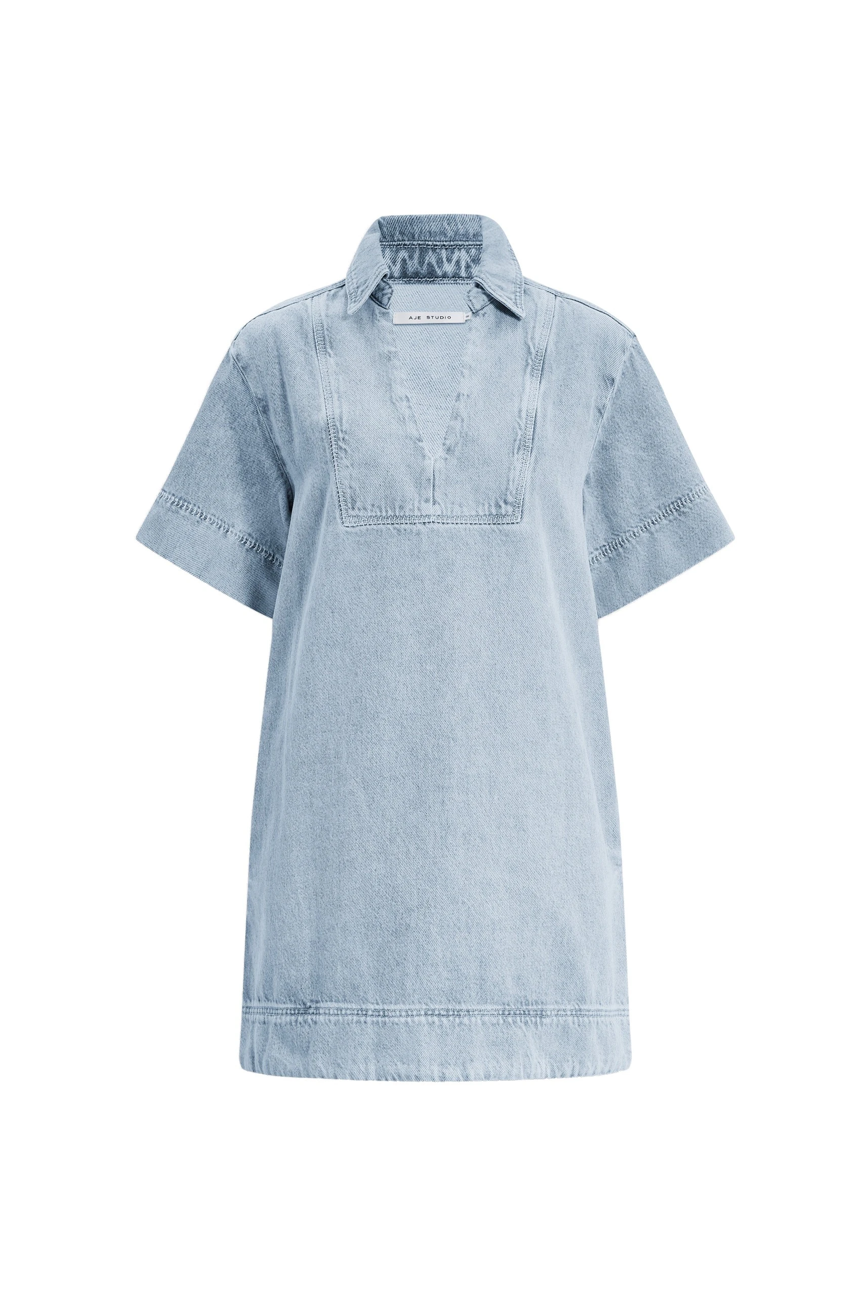 Aje Margot Denim Mini Dress Bleach Aje Margot Denim Mini Dress in Bleach | Mini Dresses | Luxury Shoes