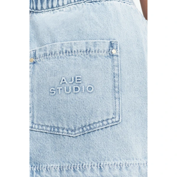 Aje Margot Mini Denim Skirt in Bleach | Skirts | Luxury Shoes 