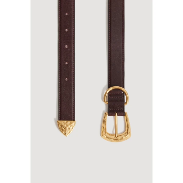 Aje Maxine Belt in Merlot | Belts | Luxury Shoes 