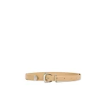 Aje Maxine Long Slim Belt in Camel/Silver | Belts | Luxury Shoes 