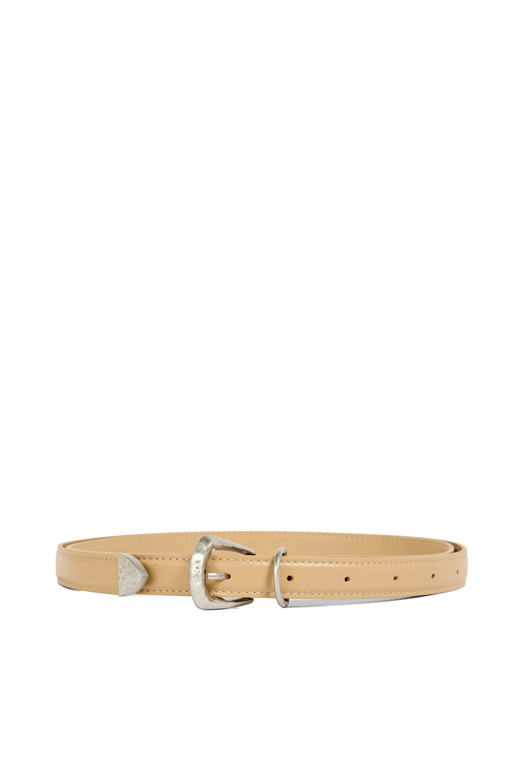 Aje Maxine Long Slim Belt Camel/Silver Aje Maxine Long Slim Belt in Camel/Silver | Belts | Luxury Shoes