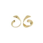 Aje Melody Ribbon Earring in Gold | Earrings | Luxury Shoes 
