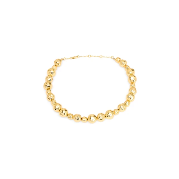 Aje Mercurial Bead Necklace in Gold | Necklace | Luxury Shoes 