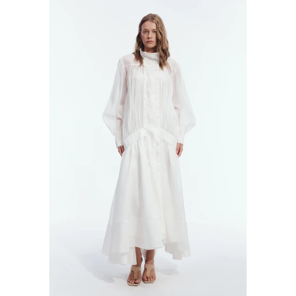 Aje Milano Maxi Dress in Ivory | Maxi Dresses | Luxury Shoes 