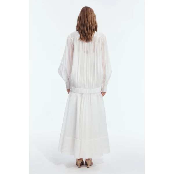 Aje Milano Maxi Dress in Ivory | Maxi Dresses | Luxury Shoes 