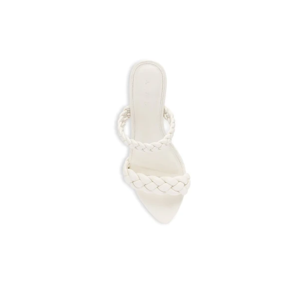 Aje Mirage Woven Sculptural Heel in Ivory | Heels | Luxury Shoes 