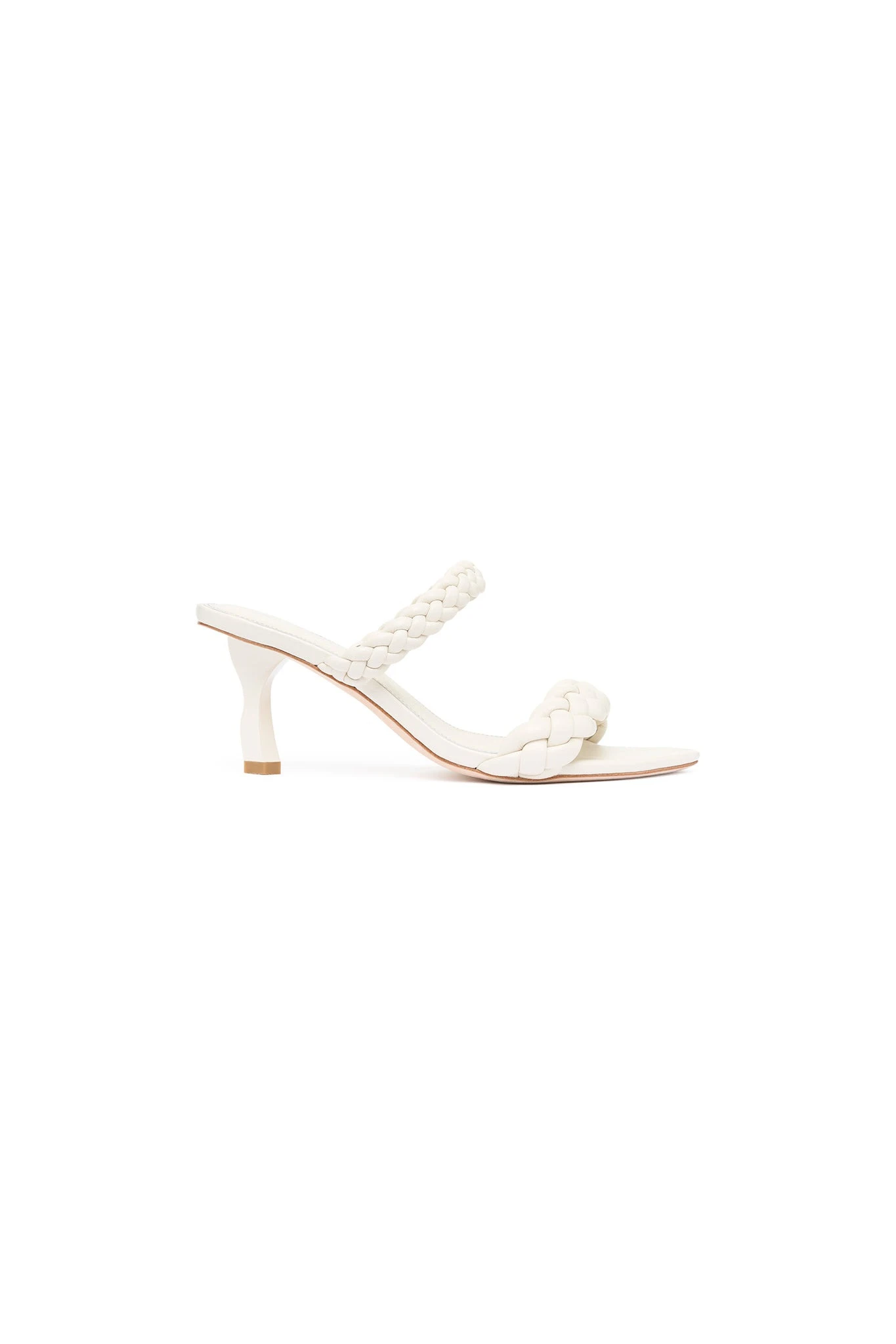 Aje Mirage Woven Sculptural Heel Ivory Aje Mirage Woven Sculptural Heel in Ivory | Heels | Luxury Shoes