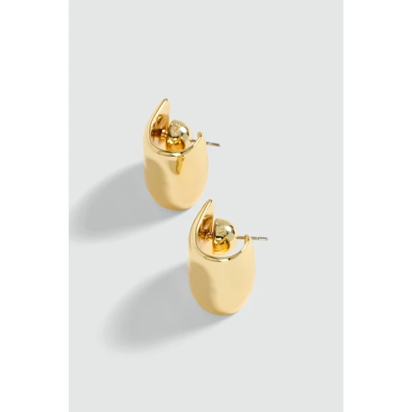 Aje Monti Stud in Gold | Earrings | Luxury Shoes 