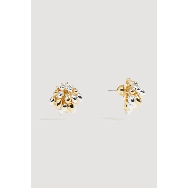 Aje Moonstruck Cluster Stud in Gold/Silver | Earrings | Luxury Shoes 