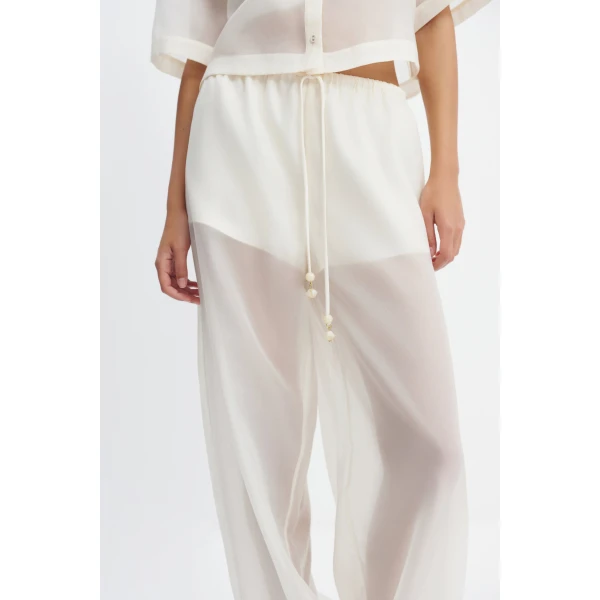 Aje Naia Harem Pant in Eggshell | Pants | Luxury Shoes 