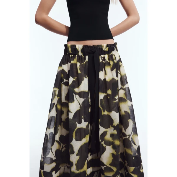 Aje Nerona Maxi Skirt in Ink Folia | Skirts | Luxury Shoes 