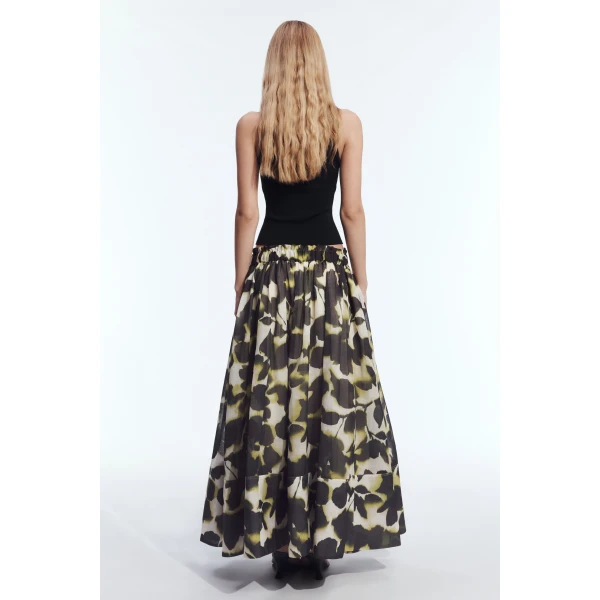 Aje Nerona Maxi Skirt in Ink Folia | Skirts | Luxury Shoes 