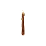 Aje Nokaya Tassel Charm in Amber Brown | Bag charms | Luxury Shoes 