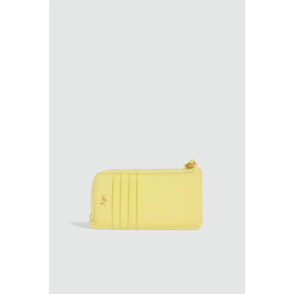 Aje Poppy Small Zip Wallet in Lemon | Wallets & Purses | Luxury Shoes 