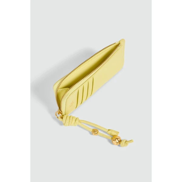 Aje Poppy Small Zip Wallet in Lemon | Wallets & Purses | Luxury Shoes 
