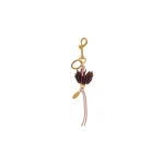 Aje Protea Flower Charm in Merlot-Fawn Pink | Bag charms | Luxury Shoes 