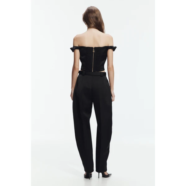 Aje Ravena Bustier in Black | Tops | Luxury Shoes 