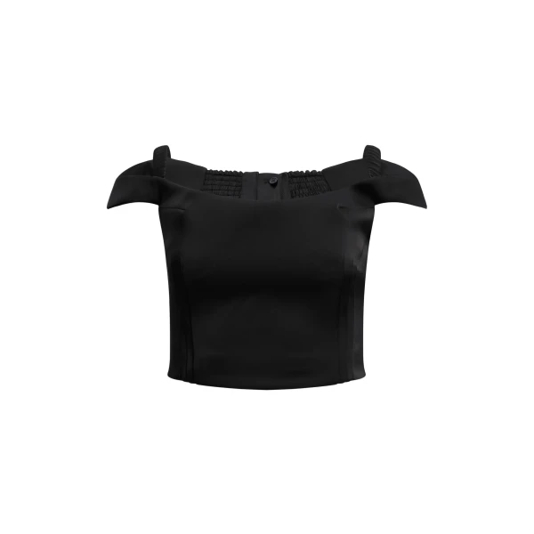 Aje Ravena Bustier in Black | Tops | Luxury Shoes 