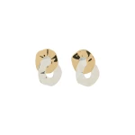 Aje Ray Link Earring in Gold/Silver | Earrings | Luxury Shoes 