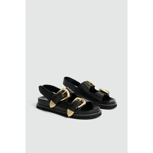 Aje Renata Sandal in Black | Sandals | Luxury Shoes 