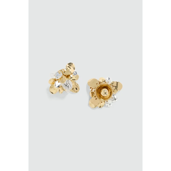 Aje Renew Cluster Stud in Gold/Silver | Earrings | Luxury Shoes 