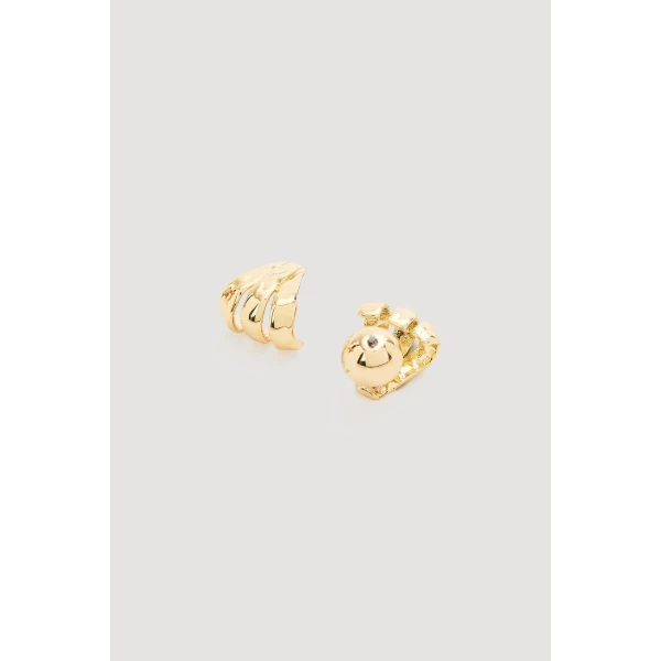 Aje Renley Micro Earring in Gold | Earrings | Luxury Shoes 
