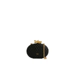 Aje Retrofete Woven Clutch in Black | Clutch Bags | Luxury Shoes 