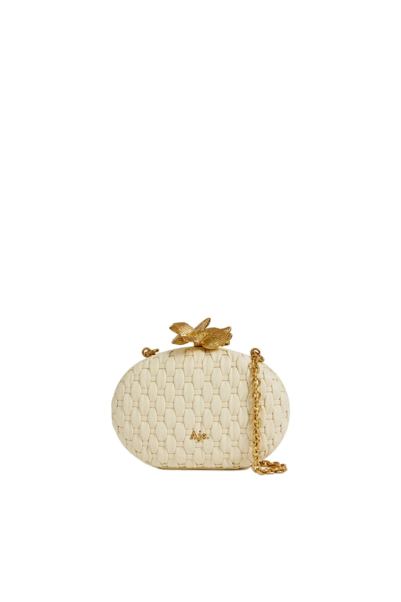 Aje Retrofete Woven Clutch Ivory Aje Retrofete Woven Clutch in Ivory | Clutch Bags | Luxury Shoes