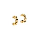 Aje Rogue Small Hoop in Gold | Earrings | Luxury Shoes 