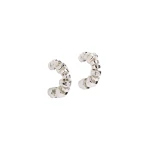 Aje Rogue Small Hoop in Silver | Earrings | Luxury Shoes 