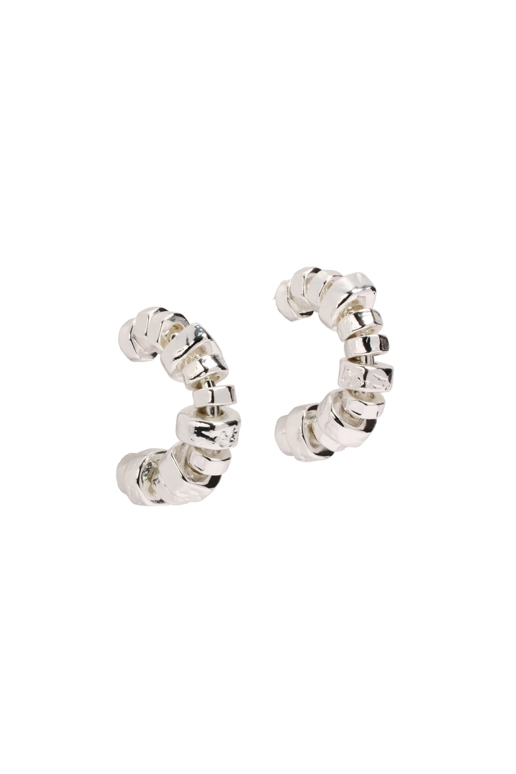 Aje Rogue Small Hoop Silver Aje Rogue Small Hoop in Silver | Earrings | Luxury Shoes