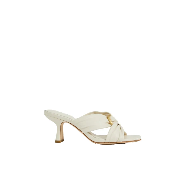 Aje Saint Heel Mule in Ivory | Heels | Luxury Shoes 