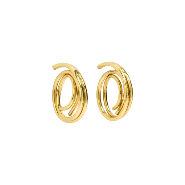Sascha Large Swirl Earrings