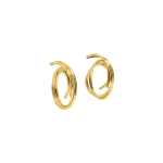 Aje Sascha Swirl Earrings in Gold | Earrings | Luxury Shoes 