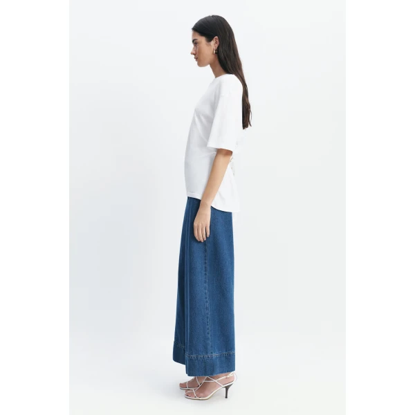 Aje Sienna Belted Tee in White | T-shirts | Luxury Shoes 