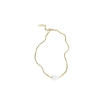 Aje Sienna Necklace in Gold/Pearl | Necklace | Luxury Shoes 