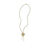 Aje Sierra Necklace in Gold/Pearl | Necklace | Luxury Shoes 