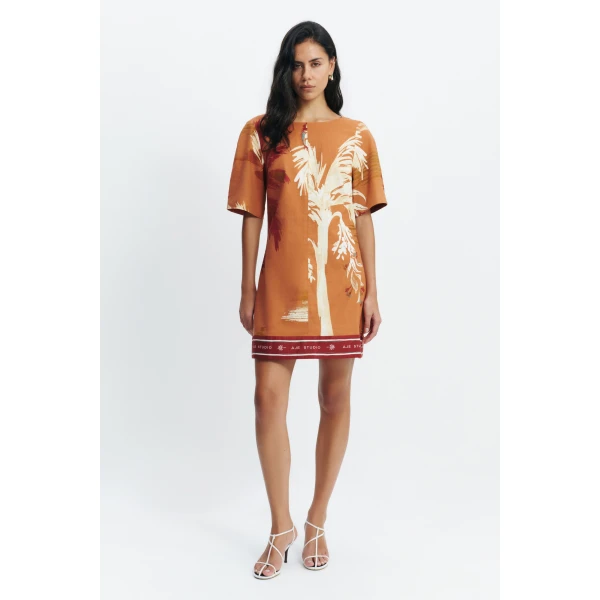 Aje Sol Mini Dress in Ember | Mini Dresses | Luxury Shoes 