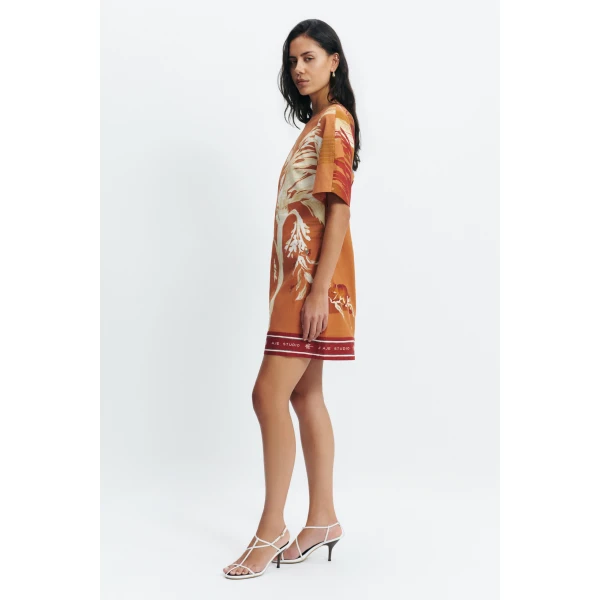 Aje Sol Mini Dress in Ember | Mini Dresses | Luxury Shoes 