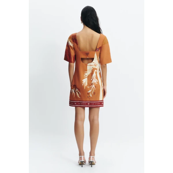 Aje Sol Mini Dress in Ember | Mini Dresses | Luxury Shoes 
