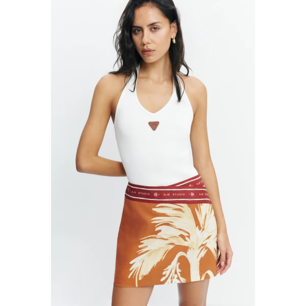 Aje Sol Mini Skirt in Ember | Skirts | Luxury Shoes 