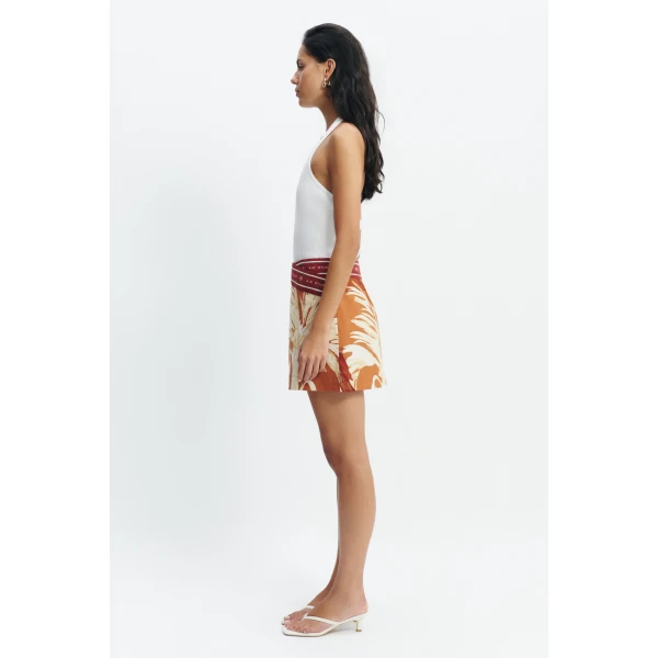Aje Sol Mini Skirt in Ember | Skirts | Luxury Shoes 