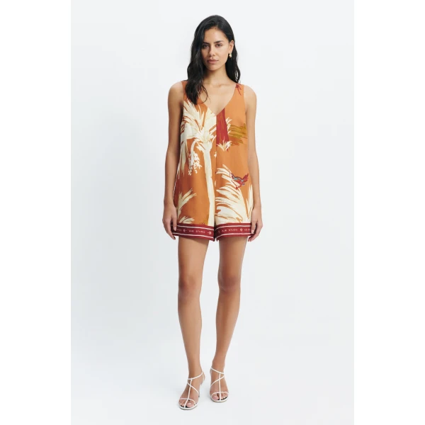 Aje Sol Relaxed Playsuit in Ember | Jumpsuit | Luxury Shoes 