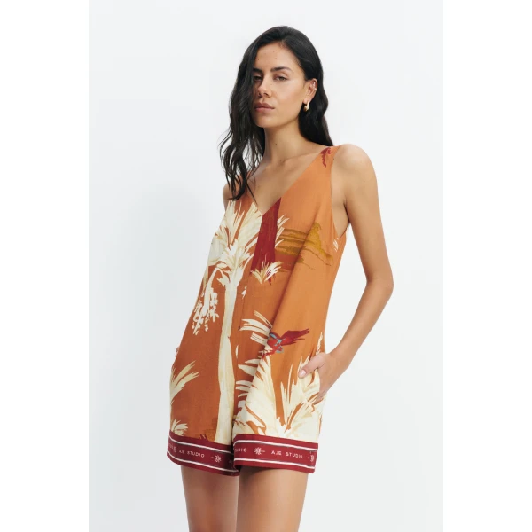 Aje Sol Relaxed Playsuit in Ember | Jumpsuit | Luxury Shoes 